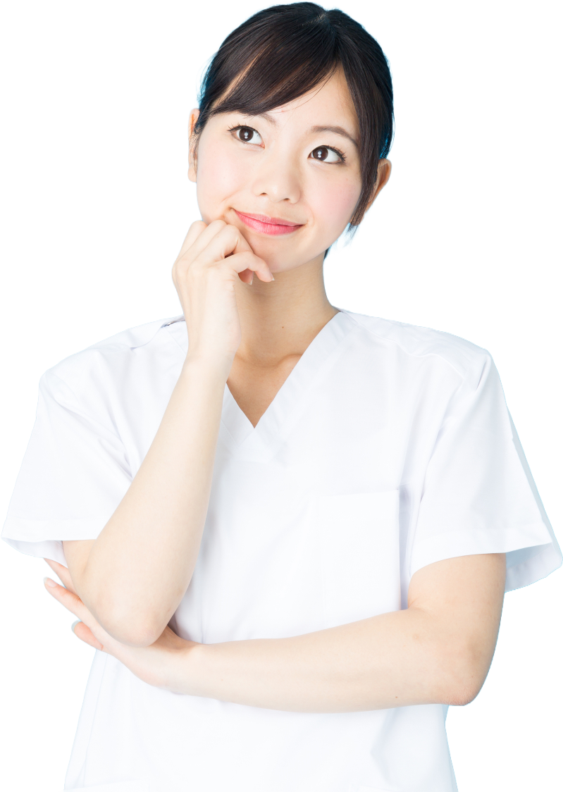 業務について考える介護スタッフ